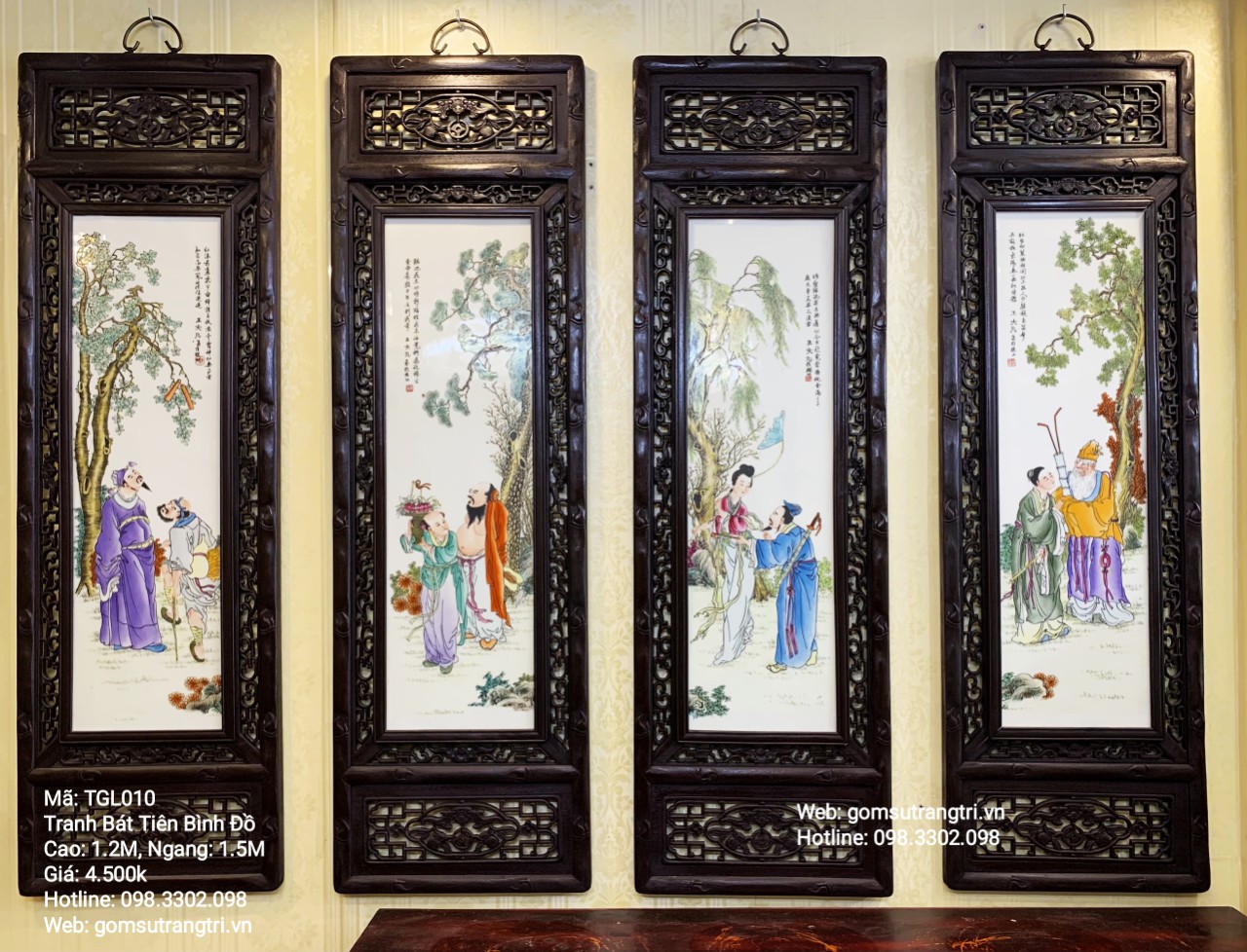 Tranh Bát Tiên Bình Đồ